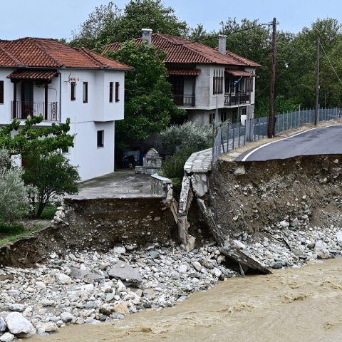Κακοκαιρία Daniel - Βόλος: Κατακερματισμένο το οδικό δίκτυο στο Πήλιο