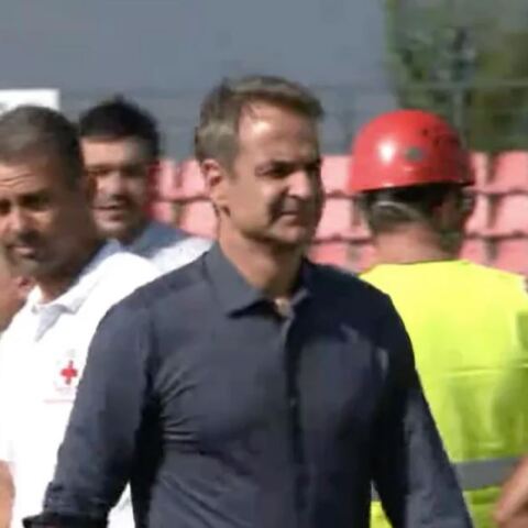 Στην Καρδίτσα ο Κυριάκος Μητσοτάκης