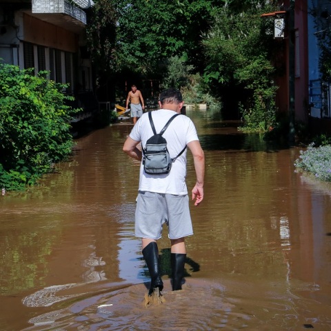 Κακοκαιρία Daniel - Λάρισα: Ρωγμή σε γέφυρα στις εργατικές κατοικίες