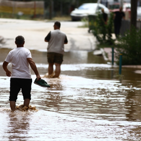 Πλημμυροπαθείς στη Λάρισα