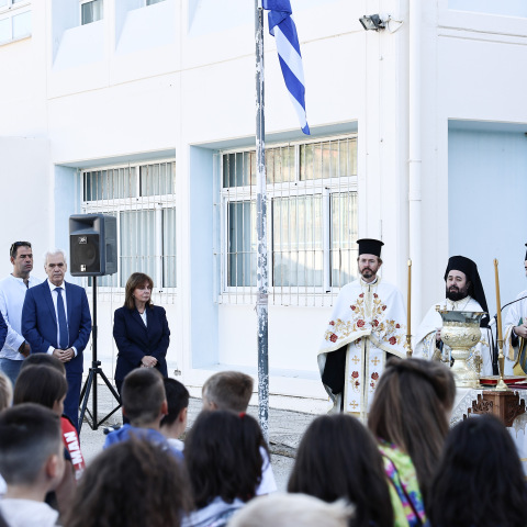 Στον αγιασμό στο Σουφλί η Κατερίνα Σακελλαροπούλου