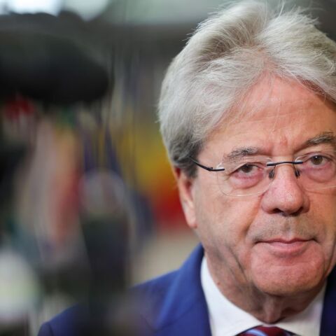 Ο ευρωπαίος επίτροπος Οικονομίας Πάολο Τζεντιλόνι © OLIVIER MATTHYS/ EPA