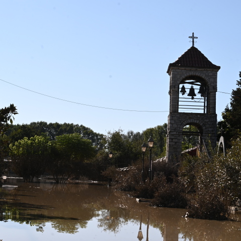 Καταστροφές στη Μεταμόρφωση Καρδίτσας από τις πλημμύρες