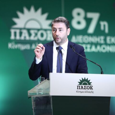 Ο πρόεδρος του ΠΑΣΟΚ-ΚΙΝΑΛ, Νίκος Ανδρουλάκης