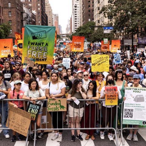 Διαδήλωση για την κλιματική αλλαγή στη Νέα Υόρκη