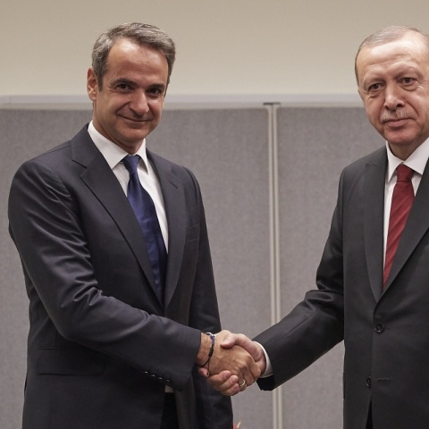 Συνάντηση Μητσοτάκη - Ερντογάν