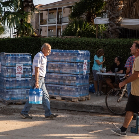Διανομή νερού στον Βόλο