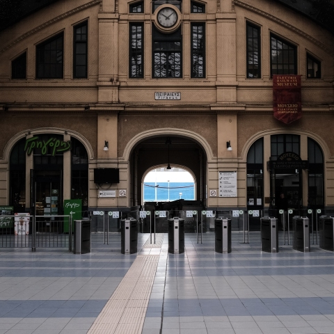 Ο σταθμός του ΗΣΑΠ στον Πειραιά