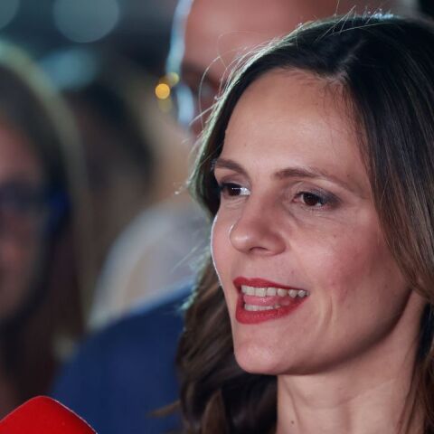 H Έφη Αχτσιόγλου μίλησε για τη συνεργασία της με τον Αλέξη Τσίπρα © ΓΙΩΡΓΟΣ ΚΟΝΤΑΡΙΝΗΣ/EUROKINISSΙ