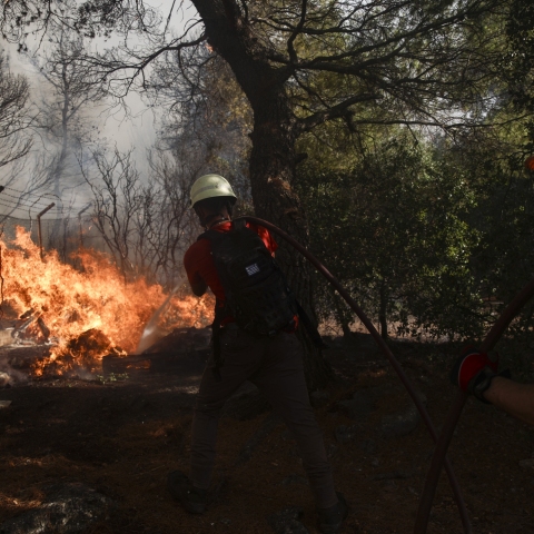 Εθελοντές δασοπυροσβέστες