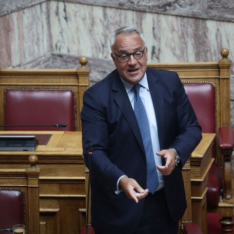 O Μάκης Βορίδης απάντησε στις καταγγελίες Ανδρουλάκη για τις υποκλοπές © ΒΑΣΙΛΗΣ ΡΕΜΠΑΠΗΣ/EUROKINISSI