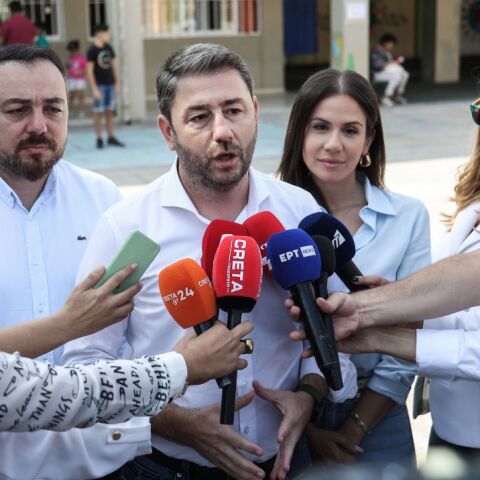 O πρόεδρος του ΠΑΣΟΚ Νίκος Ανδρουλάκης © ΣΤΕΦΑΝΟΣ ΡΑΠΑΝΗΣ/EUROKINISSI