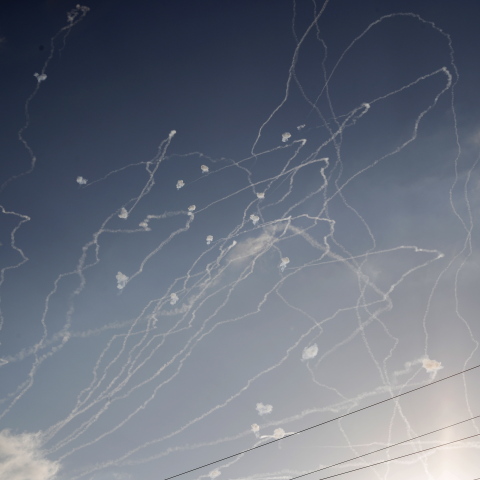 Το Iron Dome του Ισραήλ αποκρούει ρουκέτες της Χαμάς