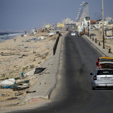 Στιγμιότυπο από την εκκένωση της Γάζας