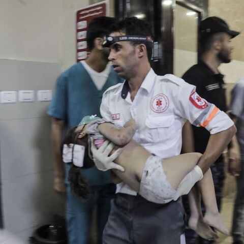 Χτυπήθηκε νοσοκομείο στη Γάζα © EPA/HAITHAM IMAD