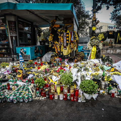 Το σημείο της δολοφονίας του Μιχάλη Κατσούρη στη Νέα Φιλαδέλφεια