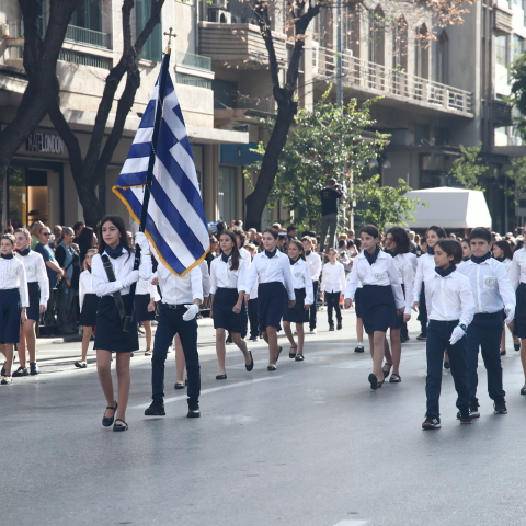 Μαθητική παρέλαση για την 28η Οκτωβρίου στη Θεσσαλονίκη