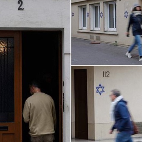 Γαλλία: Ζωγραφίζουν στους τοίχους το Άστρο του Δαυίδ