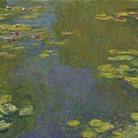 Ο πίνακας «Λίμνη με νούφαρα» του Κλοντ Μονέ