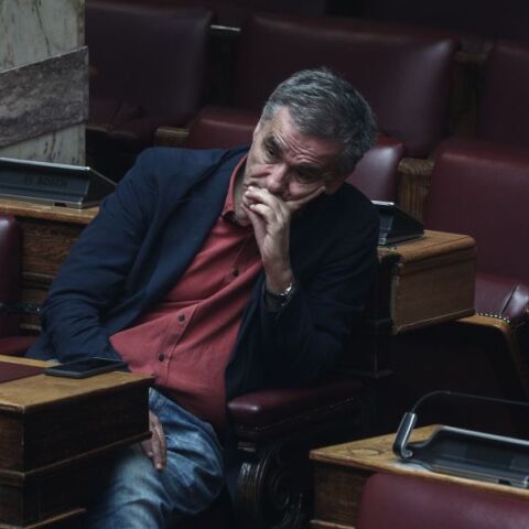 Παρέμβαση από τον Ευκλείδη Τσακαλώτο στην ΚΟ του ΣΥΡΙΖΑ ©ΣΩΤΗΡΗΣ ΔΗΜΗΤΡΟΠΟΥΛΟΣ/EUROKINISSΙ