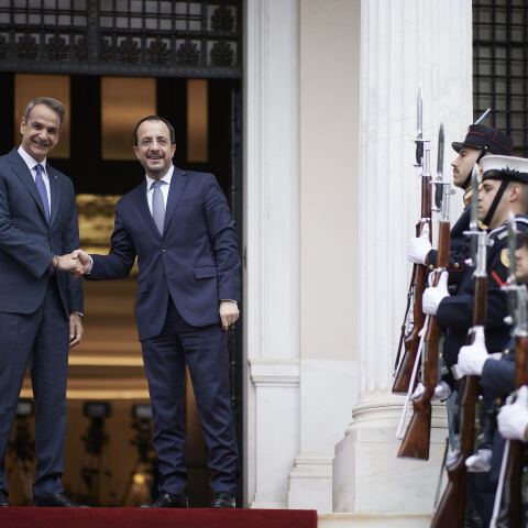 Κυριάκος Μητσοτάκης και Νίκος Χριστοδουλίδης