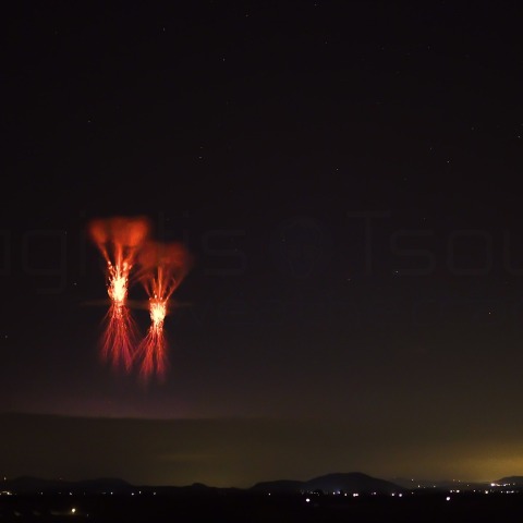 Red sprite στο Αιγαίο λόγω της κακοκαιρίας