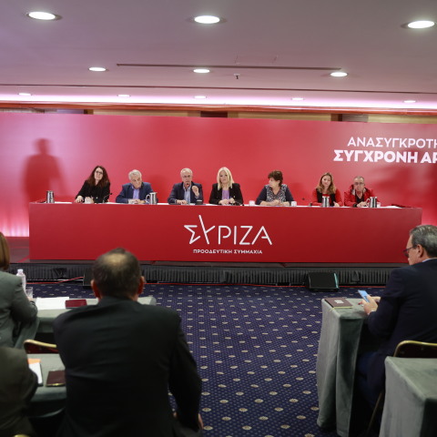 Ο Στέφανος Κασσελάκης στην Κεντρική Επιτροπή του ΣΥΡΙΖΑ