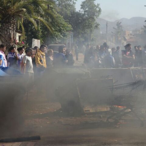 Στιγμιότυπο από παλιότερη κινητοποίηση Ρομά στην περιοχή