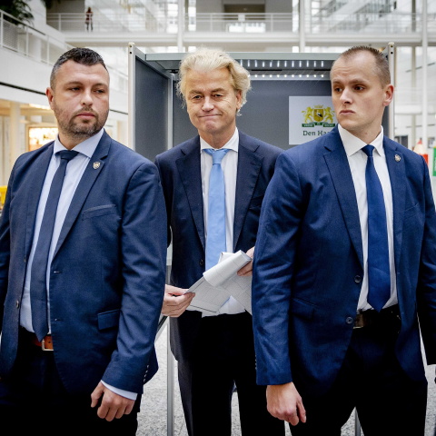 O Γκέερτ Βίλντερς, ηγέτης του Κόμματος για την Ελευθερία (PVV)