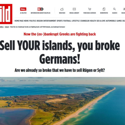 Ήρθε η ώρα να πουλήσουν οι Γερμανοί τα νησιά τους - Η Bild «τρολάρει» την μεγαλύτερη οικονομία της ΕΕ «Είμαστε ήδη τόσο χρεοκοπημένοι που χρειάζεται να δώσουμε το Ρίγκεν ή το Ζουλτ;» 