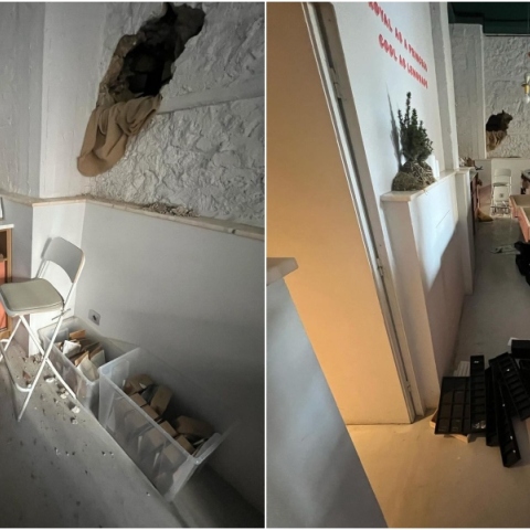 Άγνωστος άνοιξε τρύπα σε διπλανό τοίχο και «άδειασε» κοσμηματοπωλείο στο κέντρο της Αθήνας © Instagram/Prigipo