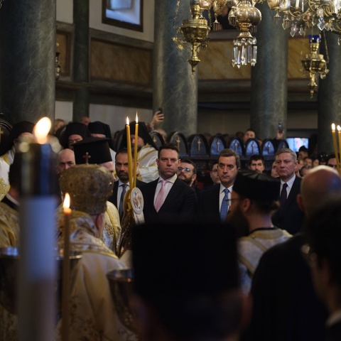 Ο Στέφανος Κασσελάκης στο Φανάρι για τον εορτασμό των Θεοφανίων