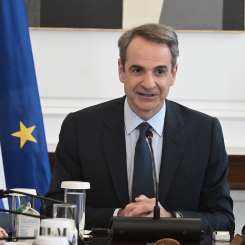 Ο Κυριάκος Μητσοτάκης στη συνεδρίαση του Υπουργικού Συμβουλίου