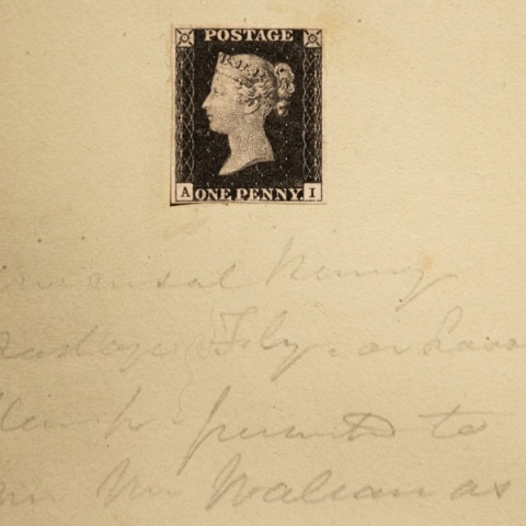 Σε δημοπρασία η πρώτη επιστολή που στάλθηκε με γραμματόσημο πριν από 183 χρόνια