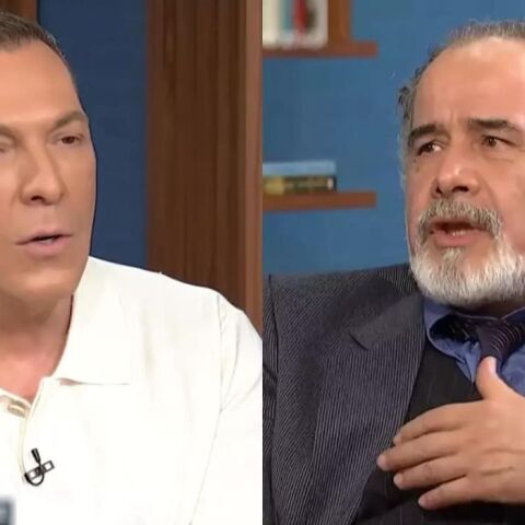 Στούντιο 4 - ΕΡΤ: Άβολο στιγμιότυπο με τον παρουσιαστή και τον καλεσμένο