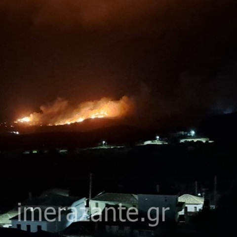 Υπό έλεγχο η φωτιά στη Ζάκυνθο 