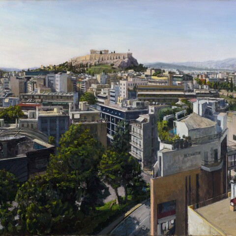 Αντώνης Σκαμπαβιρίας - «Πέρα από το μπετόν» στη Γκαλερί Σκουφά: Το έργο του  «Η θέα της Βίλης», 230x105