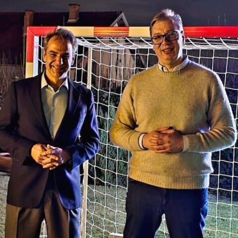 Σερβία: Θερμή υποδοχή Βόυτσιτς στον Κυριάκο Μητσοτάκη 