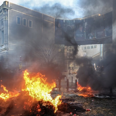Αγρότες: Ένταση στις Βρυξέλλες 