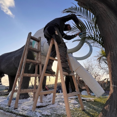 Ο μάγος των αρμάτων στον Πολύγυρο Χαλκιδικής - Φέτος «κλωνοποιεί» τα μαμούθ	