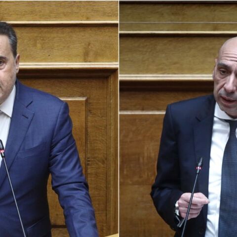 O Σταύρος Παπαπασταύρου και ο Γιάννης Μπρατάκος