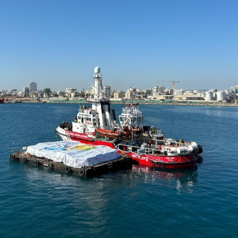 Δεύτερο πλοίο με ανθρωπιστική βοήθεια απέπλευσε από Κύπρο για Γάζα