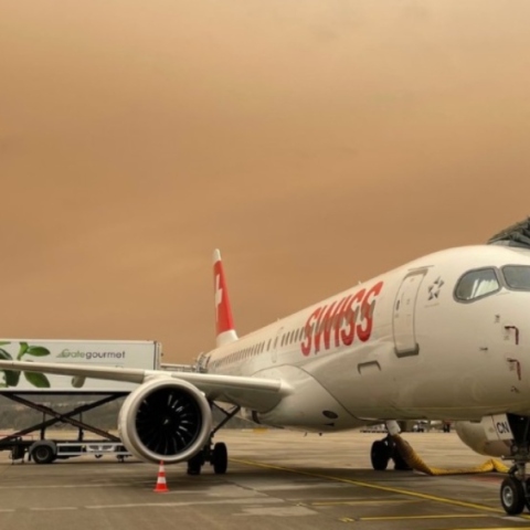 Ο ουρανός της Ελβετίας καλύφθηκε από ένα κίτρινο σύννεφο Αφρικανικής σκόνης	