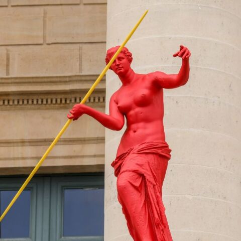 H Αφροδίτη της Μήλου στους Ολυμπιακούς Αγώνες 2024 στο Παρίσι © EPA/TERESA SUAREZ