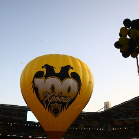 ΑΕΚ: Μεγαλειώδης γιορτή για τα 100 χρόνια - Πλήθος κόσμου μέσα και πέριξ της OPAP Arena