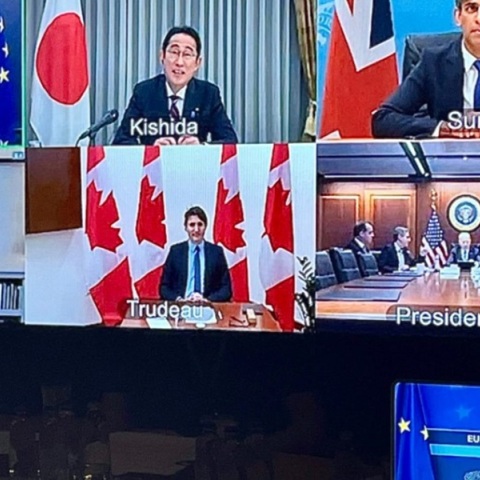 Η τηλεδιάσκεψη των G7