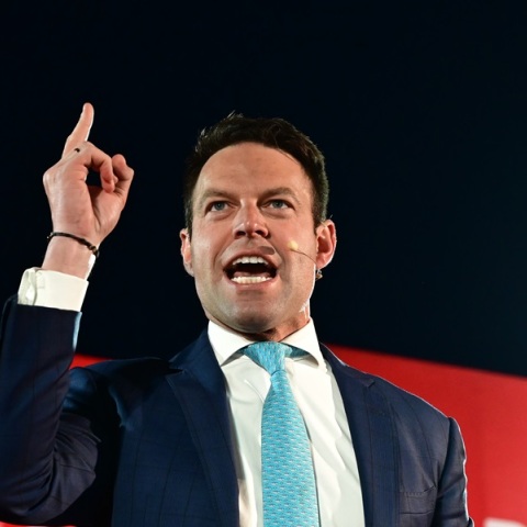 Ο Στέφανος Κασσελάκης στο συνέδριο του ΣΥΡΙΖΑ