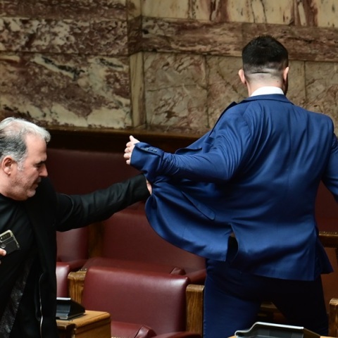 Περιστατικό ξυλοδαρμού στη Βουλή 