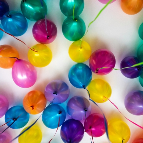 μπαλόνια πολύχρωμα