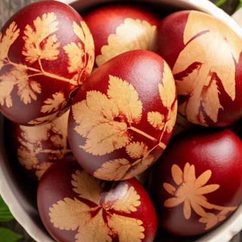 Βαμμένα κόκκινα αυγά